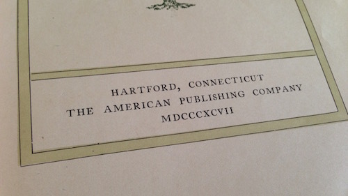 Following the Equator by Mark Twain, 1st Edition 1st Printing