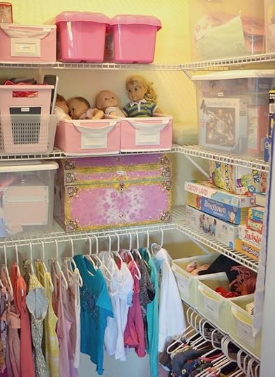 Organized kids closet {from How I get my kids to clean their room via LivingWellSpendingLess.com} #kids #organizing #cleaning