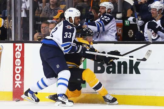 Rough going with Dustin Byfuglien