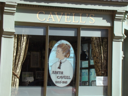 A café near Norwich Cathedral