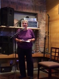 Brenda Buchanan reading from Cover Story at the People's Reading