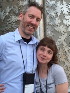 Chris Holm and Katrina Niidas Holm at Bouchercon before the drinking began