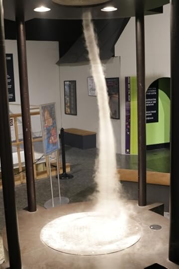 Smoke tornado at MiSci.