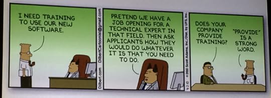 Cartoon strip on workplace
