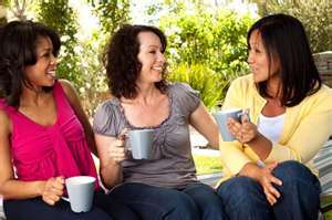 women talking