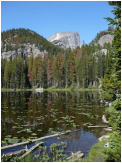 20151009 A lake along one of our many hikes