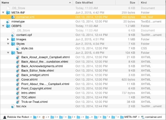Creating an ebook from scratch