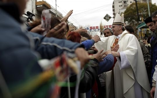 The future Pope Francis greets the faithful in Buenos Aires in 2009 (AP)