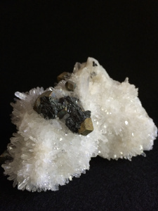 Pyrite on Quartz