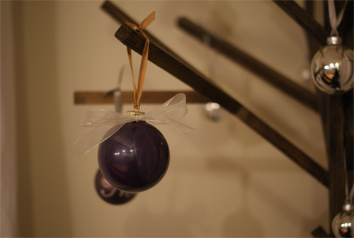 painted glass ornament
