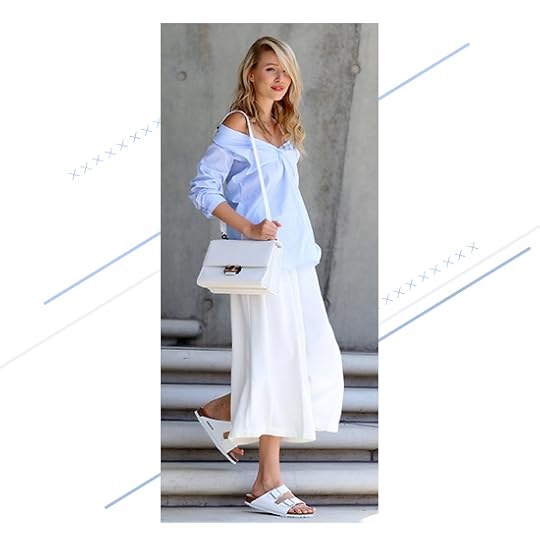 Off-Shoulder Top + Culottes Look 1