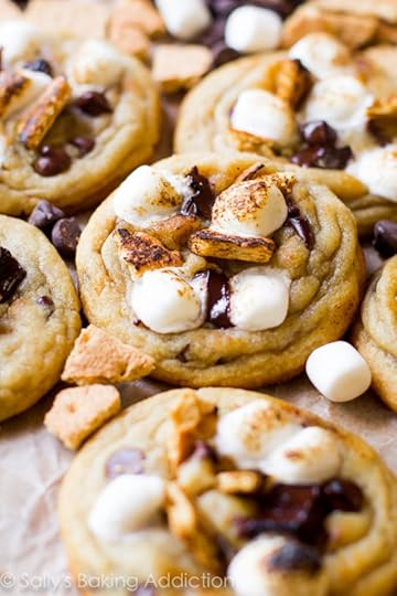 Everything you love about soft and chewy chocolate chip cookies paired with the greatness of a s'more!
