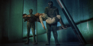 Lock Martin (mutant left) in Invaders from Mars
