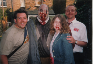 Mark Donovan (second from left) in Shawn of the Dead
