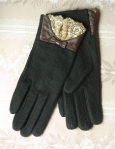 black gloves