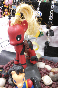 Deadpool Pony Custom My Little Pony by Charmingly Geeky