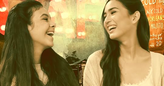 Best friends laughing