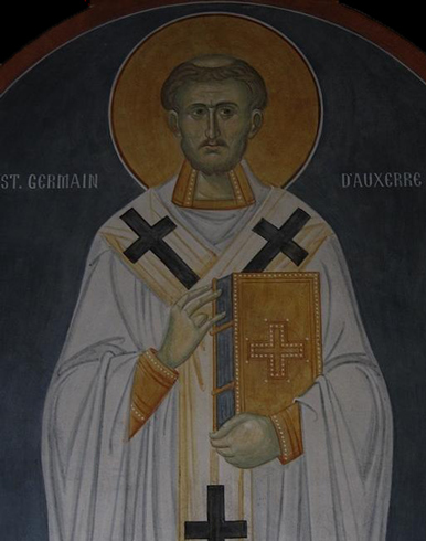 Icon of St. Germanus of Auxerre