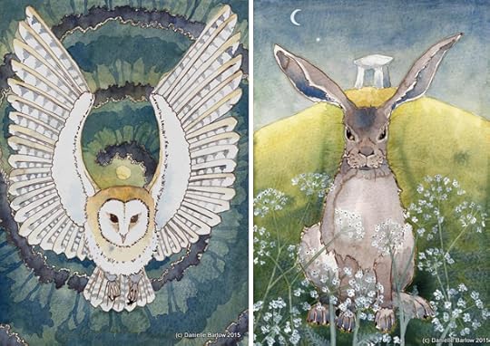 Owl and Hare by Danielle Barlow