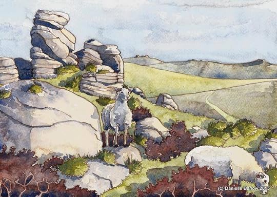 Sheep at Hound Tor by Danielle Barlow