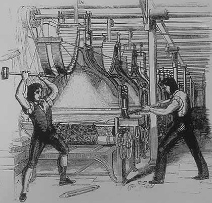 What I think of when some people lament today's technology. Source: https://upload.wikimedia.org/wikipedia/commons/6/6e/FrameBreaking-1812.jpg
