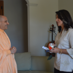 Tulsi Gabbard and Radhanath Swami