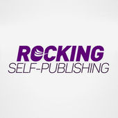 The Rocking Self-publishing logo which is purple letters with a swish in the 'O'