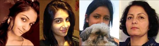 The victims, (from left) Zainab, Sahar, Geeti, Rona