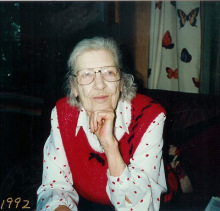 My mother, Mary Elizabeth