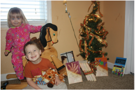 Kiddos with my books