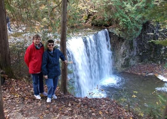 Sarah and Jen at Hoggs Falls