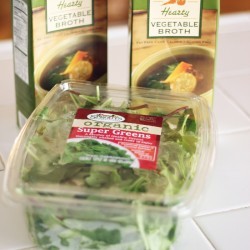 greens and broth