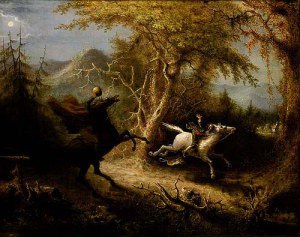 Painting from 1858 of the climax of the story