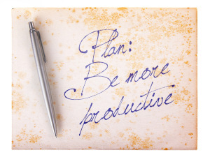 Old paper grunge background - Be more productive