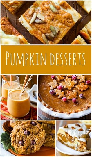 7 simple pumpkin desserts including pumpkin cake cheesecake, pumpkin oatmeal cookies, my favorite pumpkin pie recipe, and a smoothie that tastes like pumpkin pie!