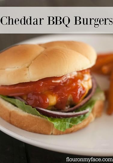 Cheddar BBQ Burgers recipe via flouronmyface.com