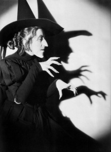 The late great Margaret Hamilton as the Wicked Witch of the West from an MGM publicity still ca.1939