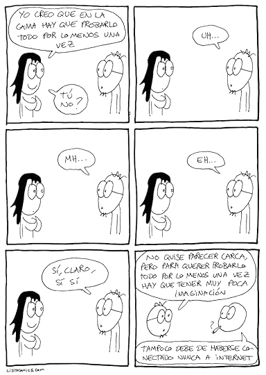 Cómic sobre las ganas de probarlo todo en la cama por lo menos una vez en la vida.