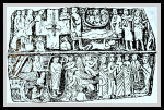 The Wirksworth Stone, Derbyshire (Drawing by J. Romilly Allen, c 1889).