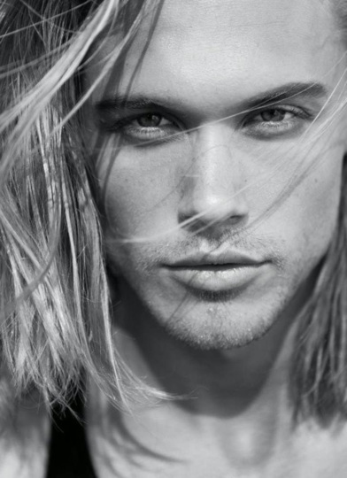 A random blond model with a very Axel expression on his face. 