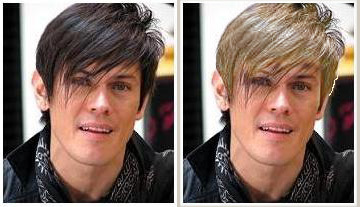 Mig Ayesa made blond in Photoshop.