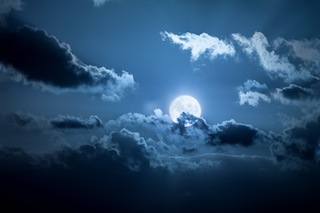 An image of a full moon night
