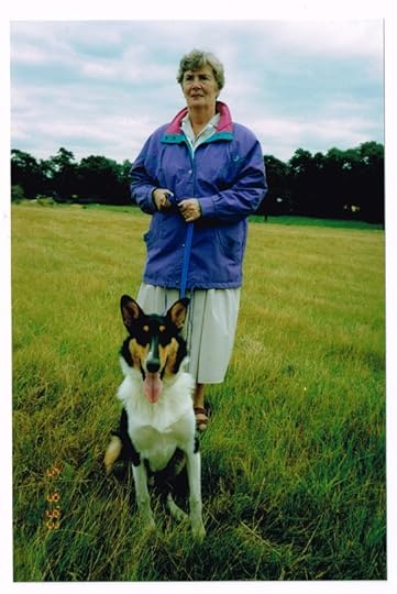 My mother - always with at least one dog!