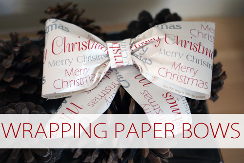 Wrapping Paper Bows {101 Days of Christmas at lifeyourway.net}