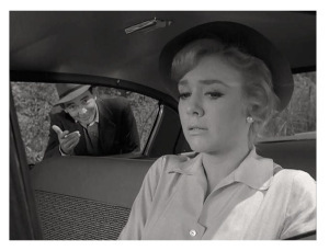 Inger Stevens in The Twilight Zone: The Hitchhiker