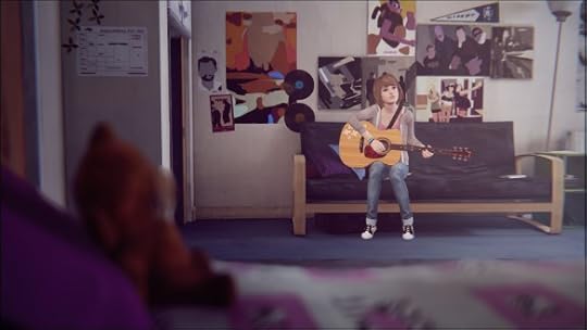 Max playing her guitar in Life Is Strange
