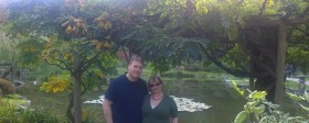 Aw, Glenn and I at the Japanese gardens