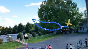Rosary Balloon Launch