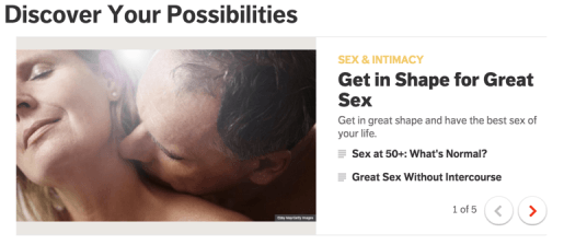 AARP heats things up starting with the homepage