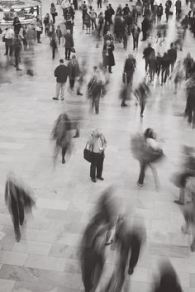 Blurred crowd